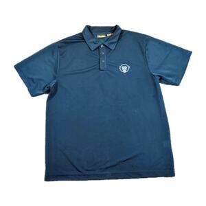 Howler Brothers Performance Polo Shirt Men's M Dark Blue Breathable **FLAWS**